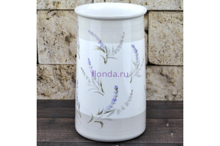Ваза для цветов керамическая Лаванда ваза цилиндр h24 см, V31