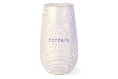 Астра белая ваза конус h25см, 24-823