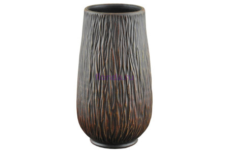 Ваза для цветов керамическая Кориди шоколад ваза конус h25см, 76-105